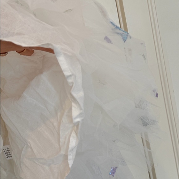 ✨ Lola + The Boys Starry Tulle Dress – White Iridescent Constellation – Size 6 - Picture 5 of 6